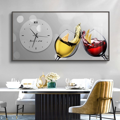 ĐH28 Tranh Tráng Gương Đồng Hồ