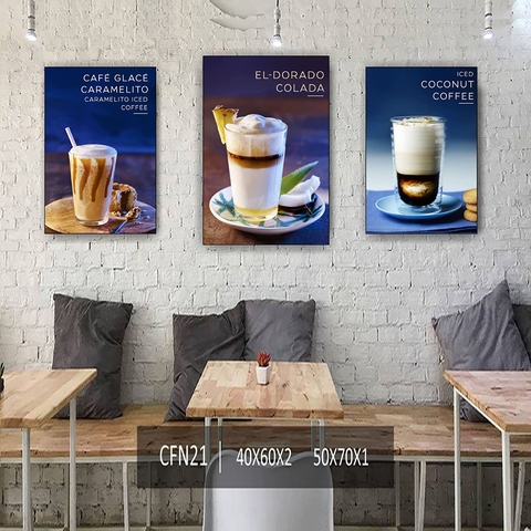 0005CH Tranh Canvas Coffee & Sinh Tố