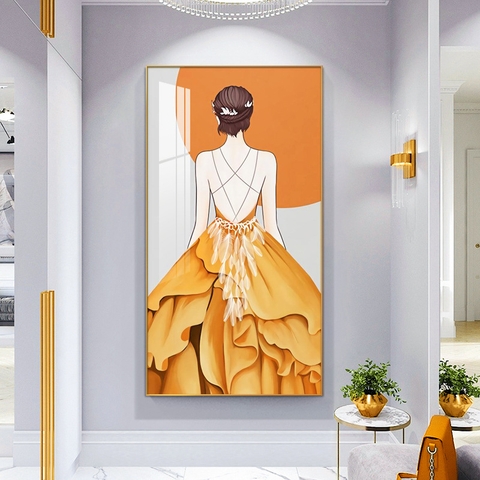 17ZG Tranh Tráng Gương Cô Gái