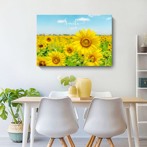 16HD Tranh Tráng Gương Hoa Hướng Dương