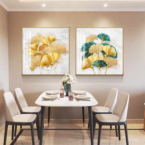16HV Tranh Tráng Gương Lá Rẻ Quạt