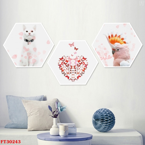 15LG Tranh Lục Giác Tráng Gương Cho Bé