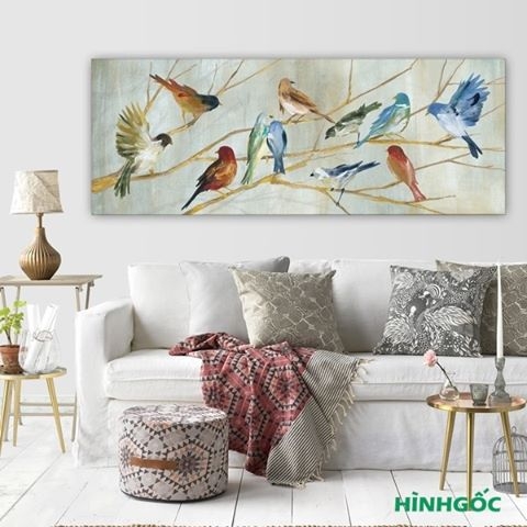 181PN Tranh Đàn Chim Sẻ