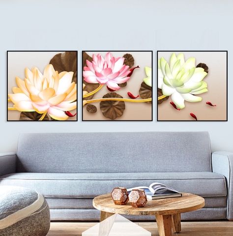 MV01 Hoa Thiết Kế 3 Chiều Tráng Gương