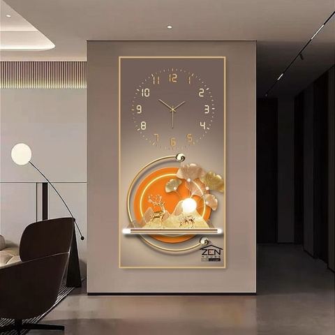 DH42 Tranh Tráng Gương Đồng Hồ