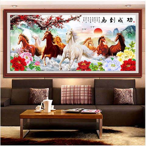 0010MD Tranh Tráng Gương Mã Đáo Thành Công