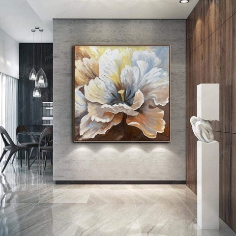01HL Tranh Canvas Hoa Thiết Kế 3 Chiều