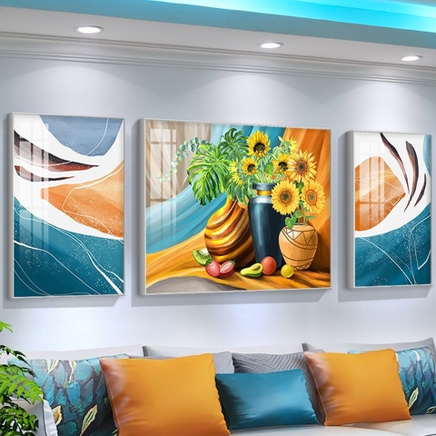 18HD Tranh Tráng Gương Hoa Hướng Dương