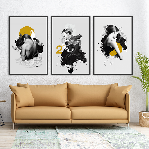393PN Tranh Canvas Treo Tường Cô Gái