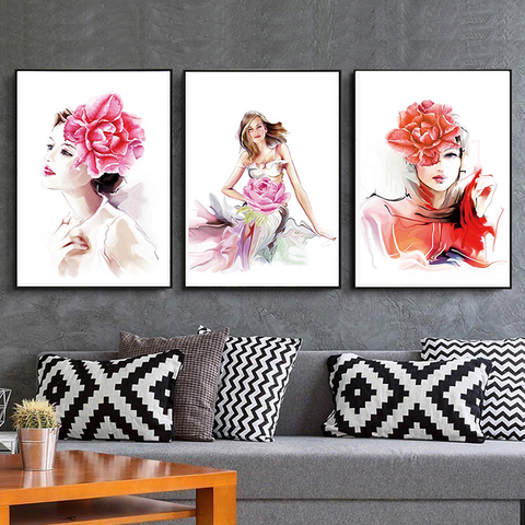 395PN Tranh Canvas Treo Tường Cô Gái