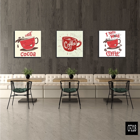 043CH Tranh Canvas Cửa Hàng Cà Phê
