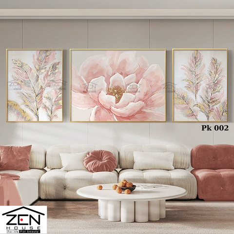 09ZK  Tranh Tráng Gương Hoa Nghệ Thuật .