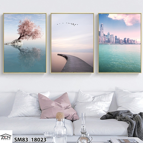 677PK Tranh Canvas Treo Tường Phong Cảnh