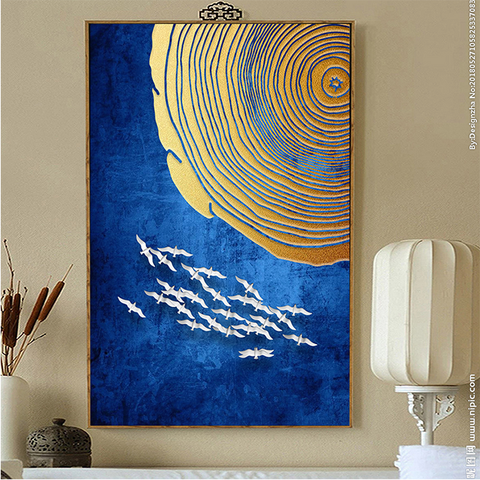 58TT Tranh Canvas Trừu Tượng