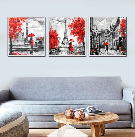 Tranh Hẹn Hò Dưới Chân Tháp Eiffel