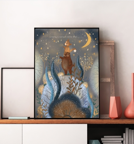 445PN Tranh Canvas Treo Tường Phòng Bé