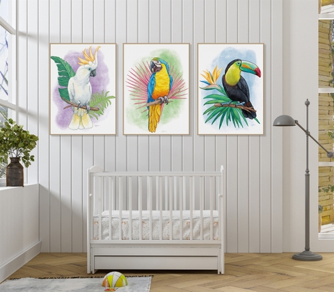 290PN Tranh Canvas Treo Tường Chim Muông