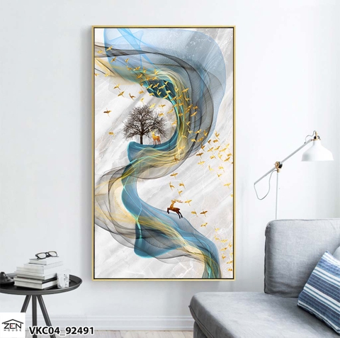 56TT Tranh Canvas Trừu Tượng