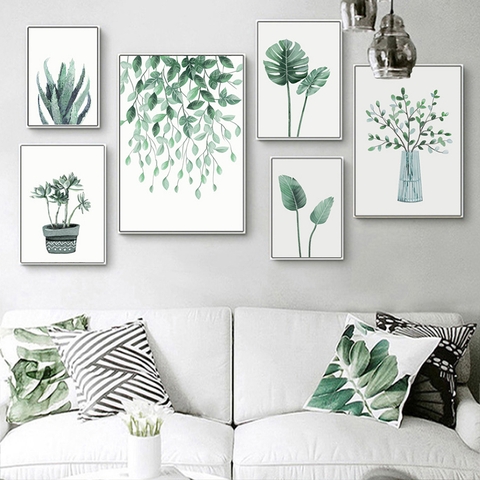 046PK Bộ Tranh Lá Cây Nhiệt Đới
