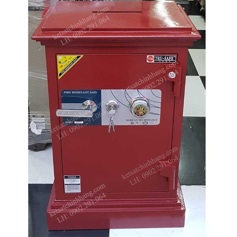 Két sắt có khe bỏ tiền K54KCD khoét nóc cho đình chùa, nhà thờ