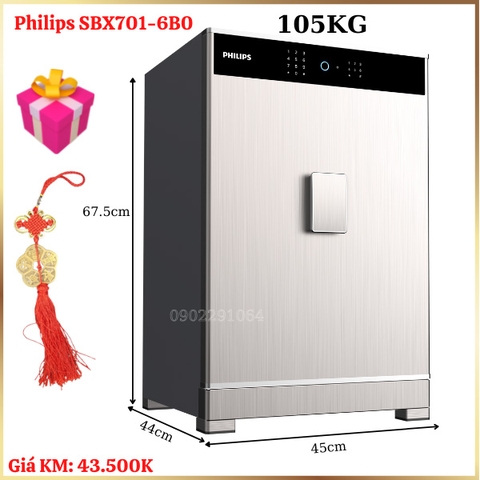 Két sắt Philips SBX701-6B0 vân tay