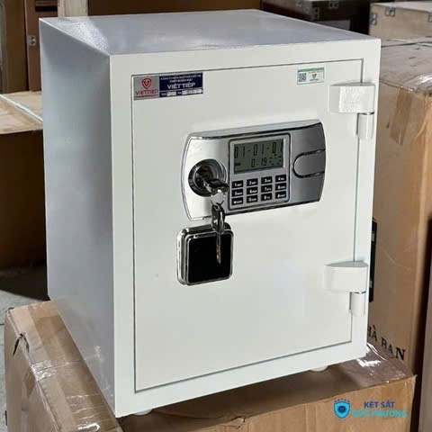 Két sắt điện tử Việt Tiệp KW65E màu trắng cao cấp cho gia đình văn phòng