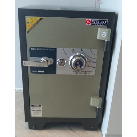 Két sắt Welko KCC120DM cơ đổi mã chống cháy cho gia đình công ty