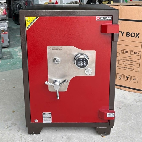 Két sắt vân tay xuất khẩu mỹ siêu cường welko US883VT cánh đỏ