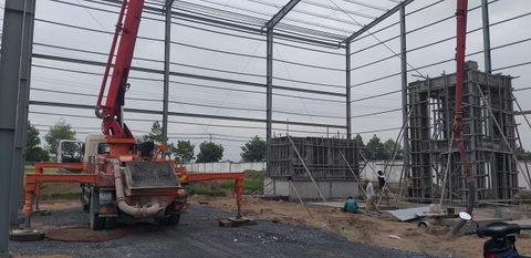XÂY DỰNG NHÀ LÒ HƠI CÔNG TY BAMBOO BÀU BÀNG