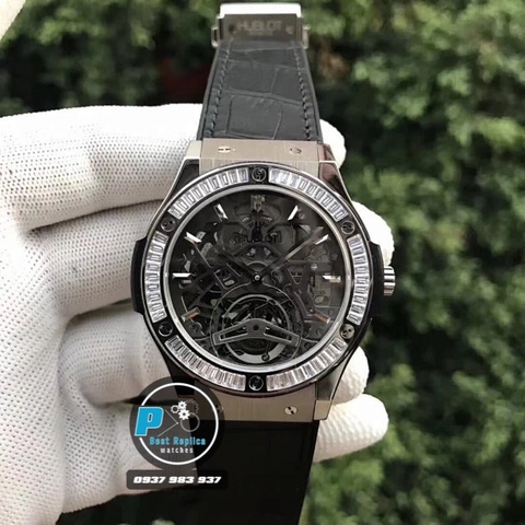 HUB FACTORY BEST 1:1 / HUBLOT FUSION PROTOTYPE SKELETON DIAMOND 42