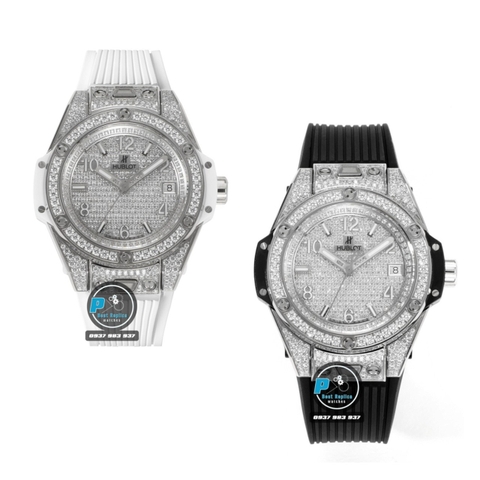 NEW 2022 / MS FACTORY BEST 1:1 / HUBLOT ONE CLICK STEEL DIAMOND 39MM HUB.1270
