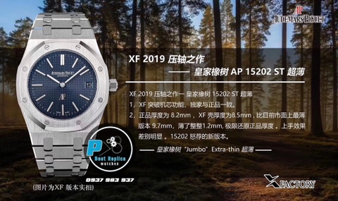 NEW 2020 / XF FACTORY BEST 1:1 / AP ROYAL OAK EXTRA-THIN 15202 39MM