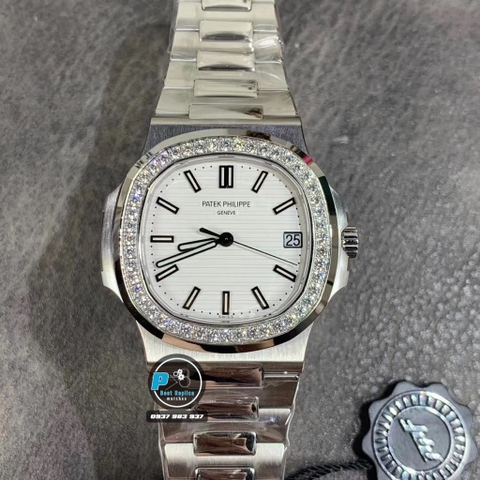 NEW 2020 / PPF FACTORY BEST 1:1 / PATEK PHILIPPE NAUTILUS 5711 VER.4 DIAMOND BEZEL