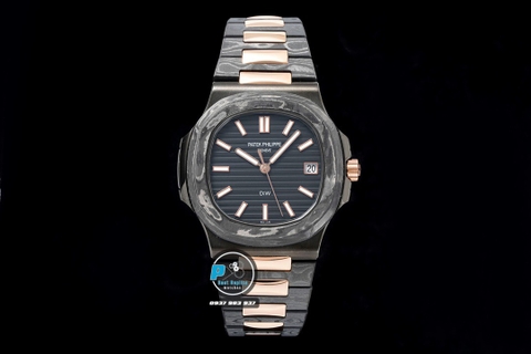 NEW 2022 / DIW FACTORY BEST 1:1 / PATEK PHILIPPE NAUTILUS 5711 DIW CARBON FIBER LIMITED 40MM 9015/CAL324