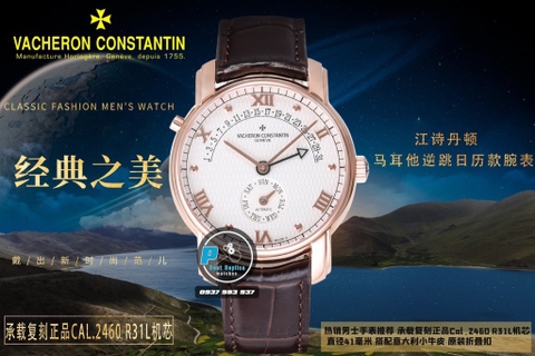NEW 2021 / FACTORY BEST 1:1 / VACHERON CONSTANTIN PATRIMONY DAY RETROGRADE 47245 40MM CAL.2460