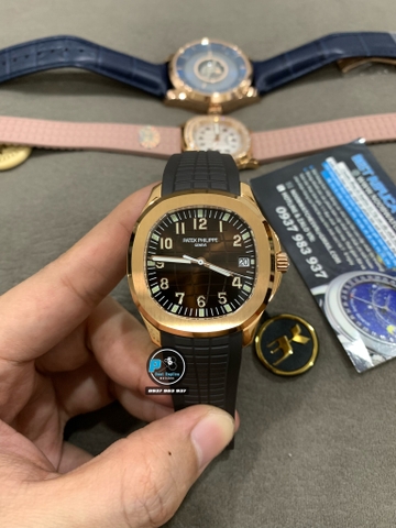 NEW 2021 / 3K FACTORY BEST 1:1 / PATEK PHILIPPE AQUANAUT 5167R 40MM ROSE GOLD CAL.324SC