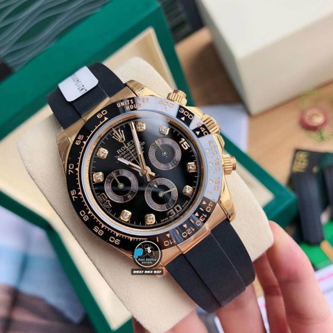 VIP NEW 2021 / ORGINAL FACTORY BEST 1:1 / ROLEX DAYTONA OYSTERFLEX GOLD 18K