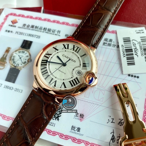 VIP NEW 2023 / ORIGINAL FACTORY BEST 1:1 / CARTIER BALLON BLEU 18K GOLD 42MM