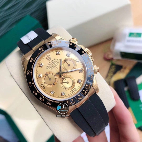 VIP NEW 2021 / ORGINAL FACTORY BEST 1:1 / ROLEX DAYTONA OYSTERFLEX GOLD 18K