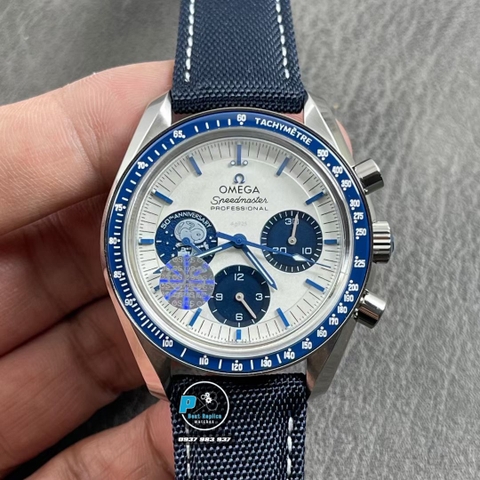 NEW 2021 / OS FACTORY BEST 1:1 / OMEGA Speedmaster “Silver Snoopy Award” 50th Anniversary Chronograph 42mm