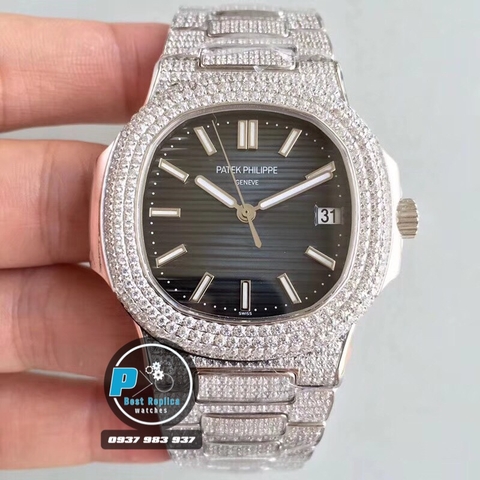 TW FACTORY BEST 1:1 / PATEK PHILIPPE NAUTILUS 5711 FULL DIAMOND