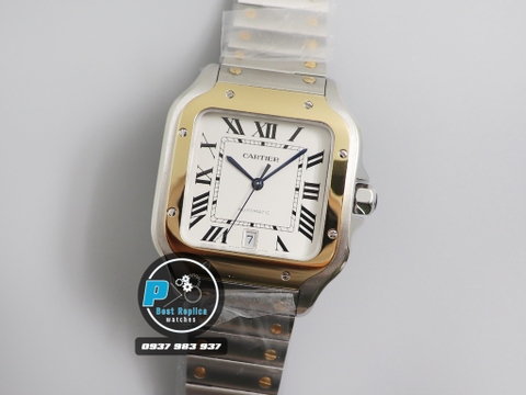 A8 FACTORY BEST 1:1 / CARTIER SANTOS DE LARGE WSSA0009 DIAMOND