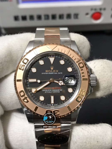 NEW 2022 / CLEAN FACTORY 1:1 / ROLEX YACHT MASTER 126621 STEEL 904L EVEROSE GOLD CAL.3235