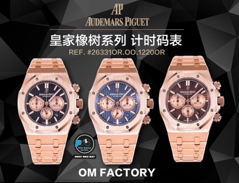 NEW 2021 / OM FACTORY BEST 1:1 / AP ROYAL OAK CHRONOGRAPH 26331