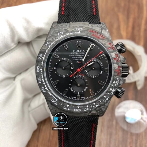 NEW 2021 / N FACTORY BEST 1:1 / ROLEX DAYTONA DiW CARBON CAL.4130