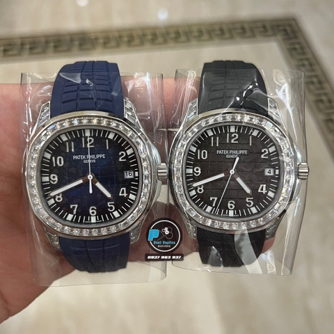 NEW 2023 / FACTORY BEST 1:1 / PATEK PHILIPPE AQUANAUT 5167 FULL KIM 💎BAGUETTE MOISSANITE