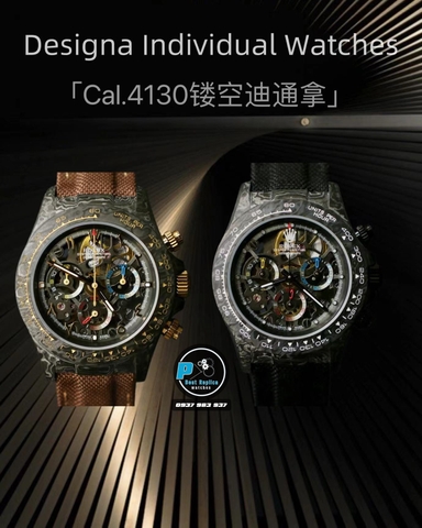 NEW 2023 / DIW FACTORY BEST 1:1 / ROLEX DIW DAYTONA INDIVIDUAL CARBON FIBER LIMITED CAL.4130