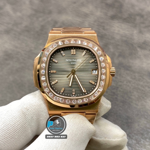 NEW 2020 / PPF FACTORY BEST 1:1 / PATEK PHILIPPE NAUTILUS 5711 VER.4 DIAMOND BAGUETTE