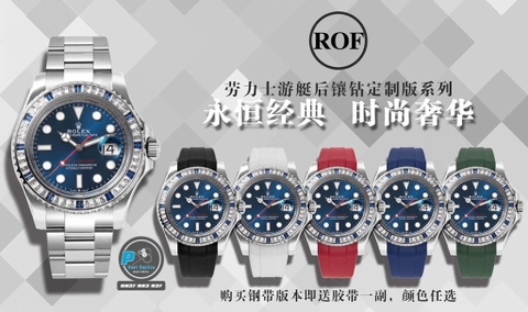 NEW 2020 / ROF FACTORY BEST 1:1 / ROLEX YACHT MASTER 41 DIAMOND BEZEL
