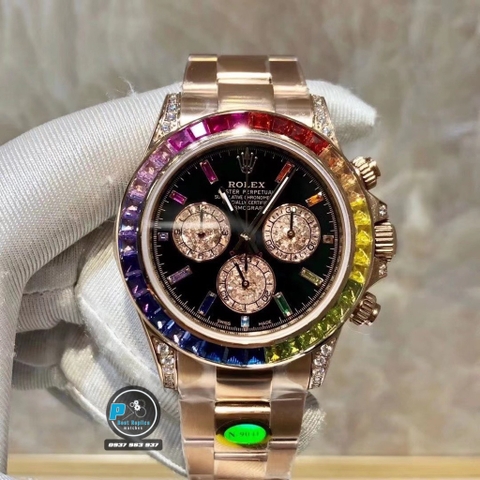 NEW 2020 / BL FACTORY BEST 1:1 / ROLEX DAYTONA OYSTER RAINBOW GOLD